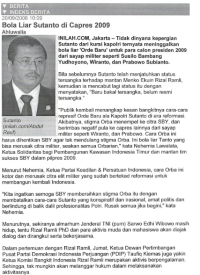 Bola Liar Sutanto di Capres 2009