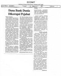 Dana Bank Dunia Dikorupsi Pejabat