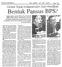 Dinilai Tidak Independen dan Kredibel Bentuk Pansus BPS