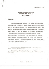 Ekonomi Indonesia 1994 dan Tinjauan Awal Pelita VI