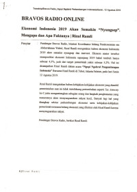 Ekonomi Indonesia 2019 akan Semakin ''Nyungsep'' Mengapa dan Apa Faktanya