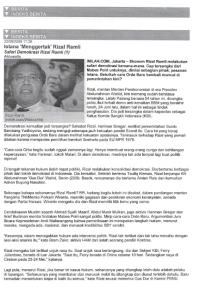 Istana 'Menggertak' Rizal Ramli
Pengarang: Ahluwalia