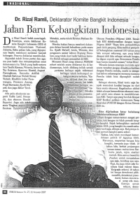 Jalan Baru Kebangkitan Indonesia