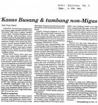 Kasus Busang & tambang non-Migas
