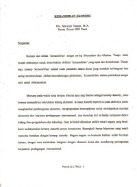 Kemandirian Ekonomi