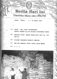 Kliping Beras BULOG 31 Maret - 16 April 2000