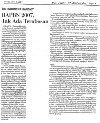 Kliping Data Kemiskinan 2006