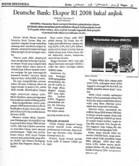 Kliping Media Cetak Januari 2008