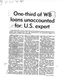 Kliping World Bank Loan July 1997