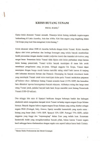 Krisis Hutang Yunani