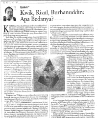 Kwik, Rizal, Burhanuddin: Apa Bedanya?