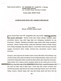 Laporan Bank Dunia 1997: Akrobat Diplomatis