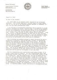 Letter Boston University