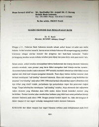 Makro Ekonomi dan Pengawasan Bank
