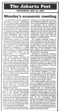 Monday's Economic Meeting