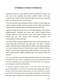 Optimisme di Tengah Kecemasan