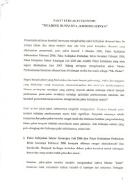 Paket Kebijakan Ekonomi: 