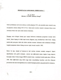 Pengetatan Anggaran, di Sisi Mana?