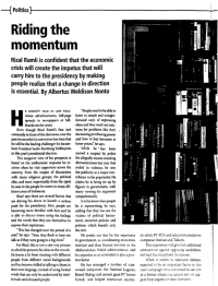 Riding the momentum