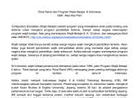 Rizal Ramli dan Program Wajib Belajar di Indonesia