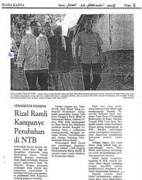 Rizal Ramli Kampanye Perubahan di NTB