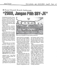 Rizal Ramli Kasih Imbauan 