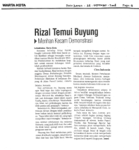 Rizal Temui Buyung Menhan Kecam Demonstrasi